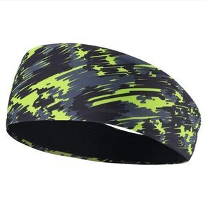 Camo Headband Stretch Sports Yoga Gym Hair Band Wrap Sweatband for Women Men US